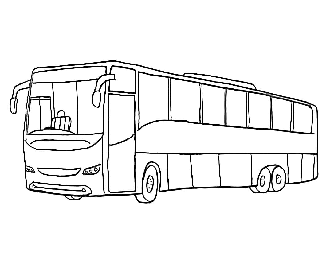 Ausdruckbarer Bus ausmalbilder