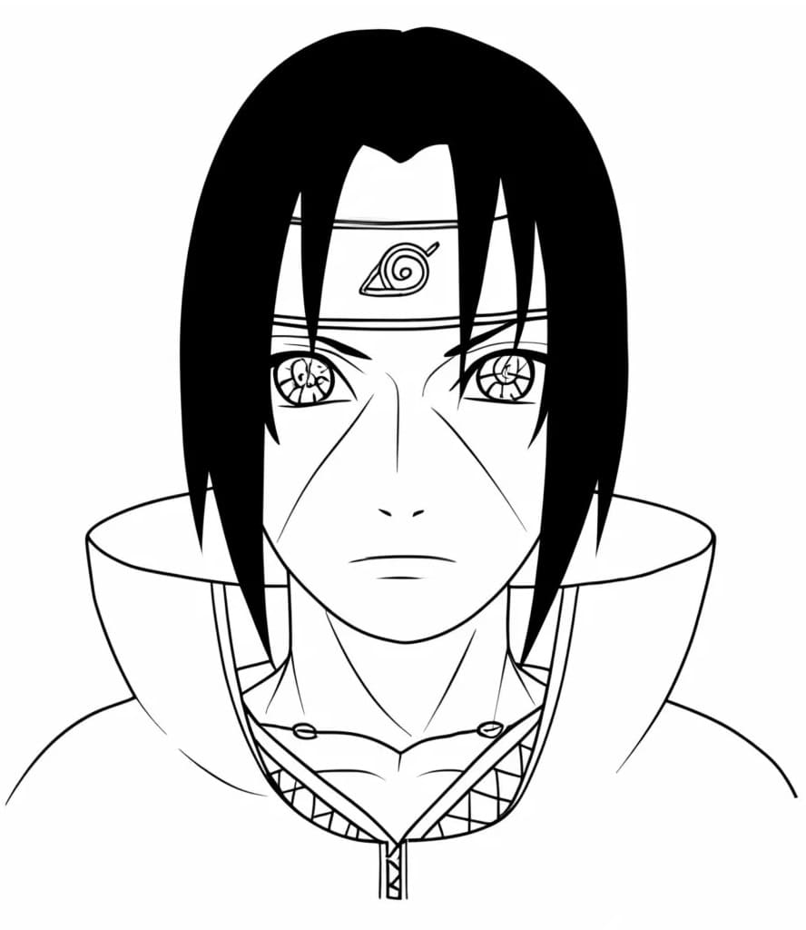 Ausdruckbarer Itachi für Kinder ausmalbilder