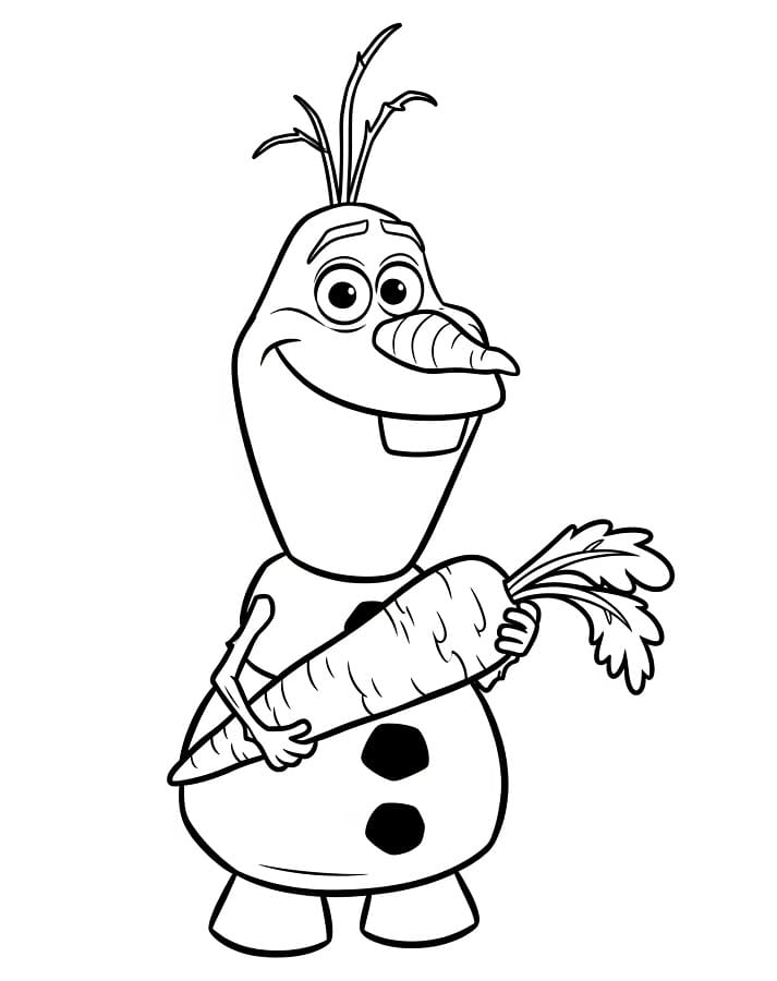Ausdruckbarer Olaf ausmalbilder