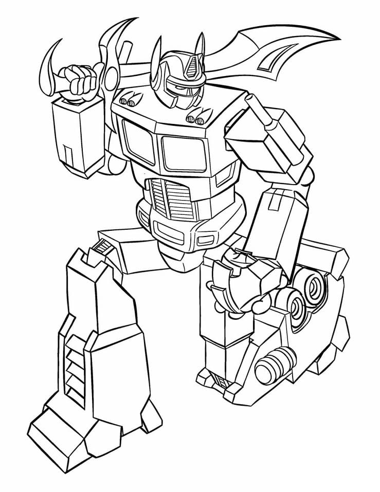 Ausdruckbarer Optimus Prime für Kinder ausmalbilder