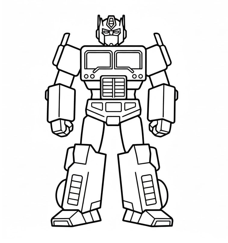 Ausdruckbarer Optimus Prime ausmalbilder