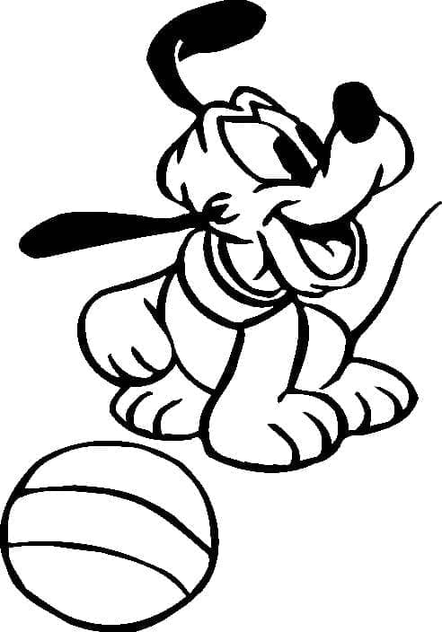Ausdruckbarer Pluto ausmalbilder