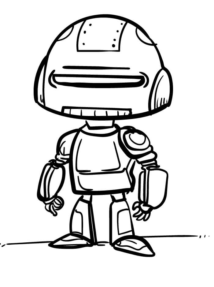 Ausdruckbarer Roboter ausmalbilder