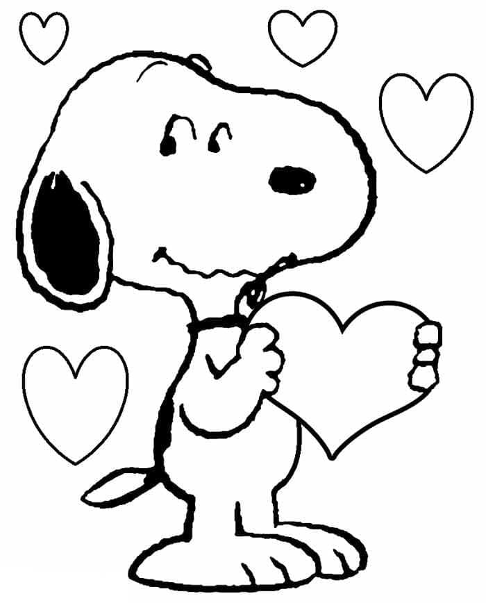 Ausdruckbarer Snoopy für Kinder ausmalbilder
