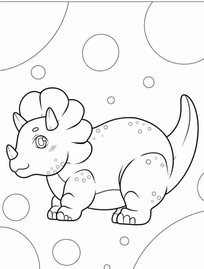 Ausdruckbarer Triceratops ausmalbilder