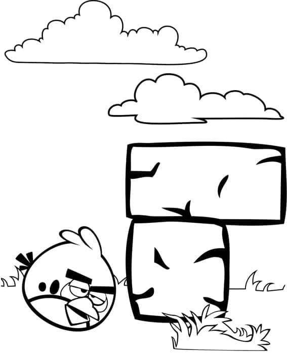 Ausdruckbares Bild von Angry Birds ausmalbilder