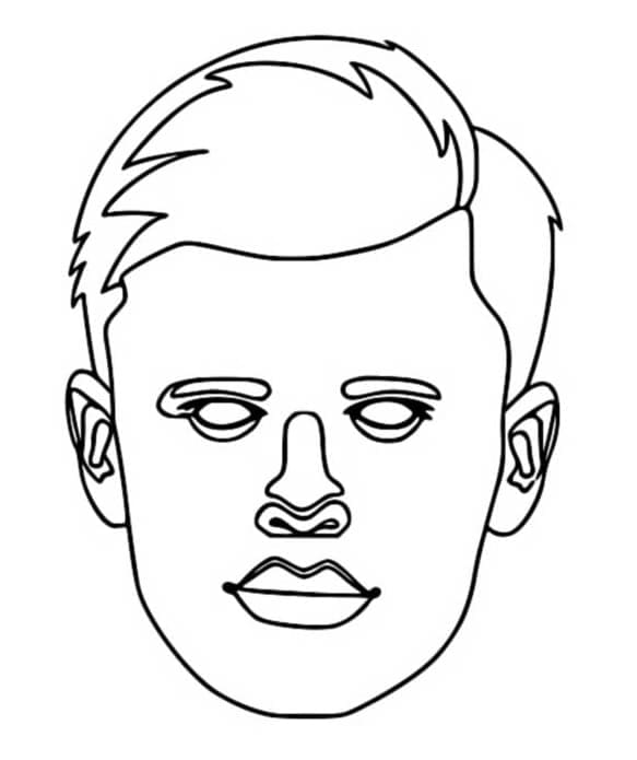 Ausdruckbares Bild von Erling Haaland ausmalbilder