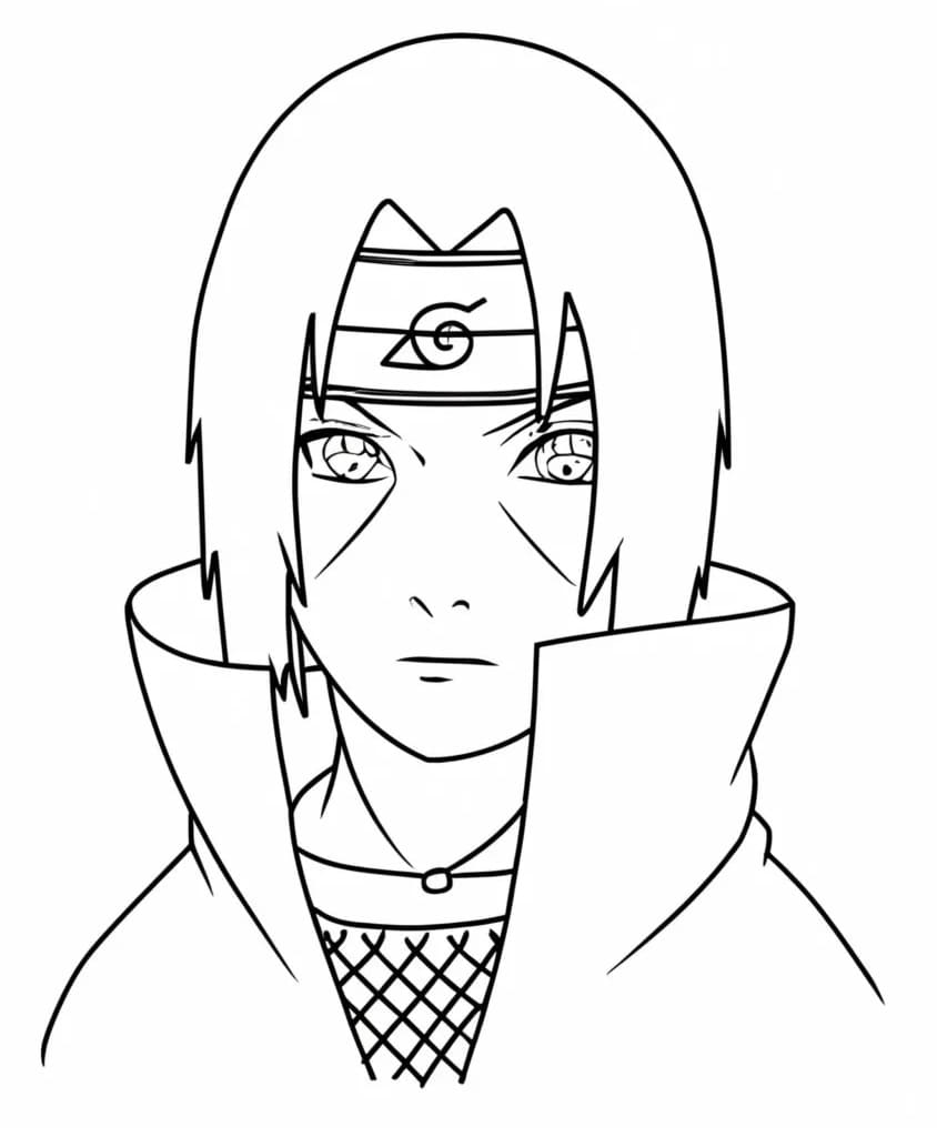 Ausdruckbares Bild von Itachi ausmalbilder