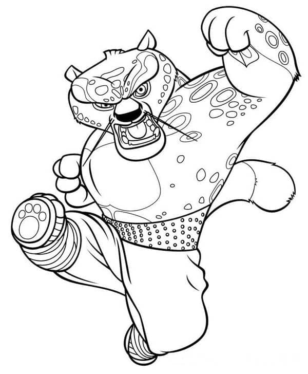Ausdruckbares Bild von Kung Fu Panda ausmalbilder