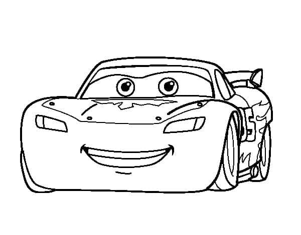 Ausdruckbares Bild von Lightning McQueen ausmalbilder