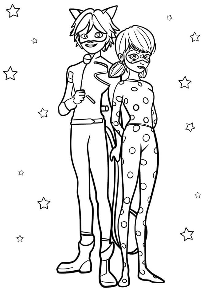 Ausdruckbares Bild von Miraculous Ladybug ausmalbilder