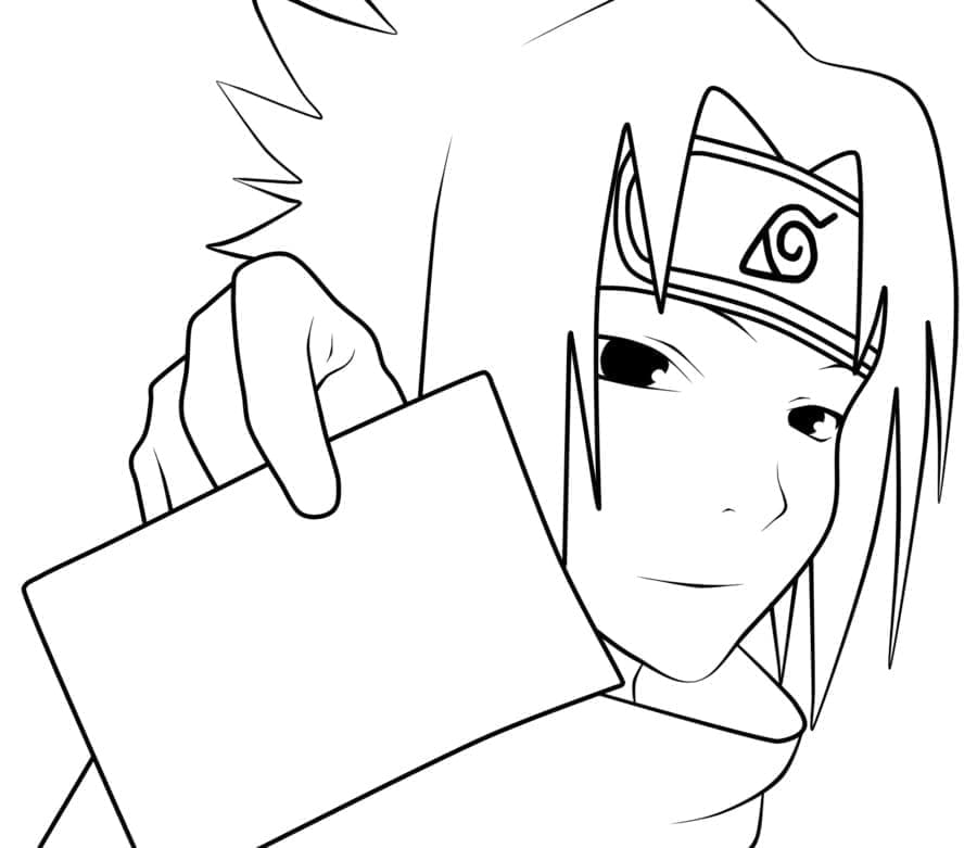 Ausdruckbares Bild von Sasuke ausmalbilder