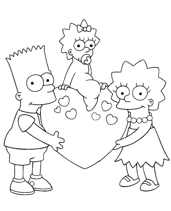 Ausdruckbares Bild von Simpsons ausmalbilder