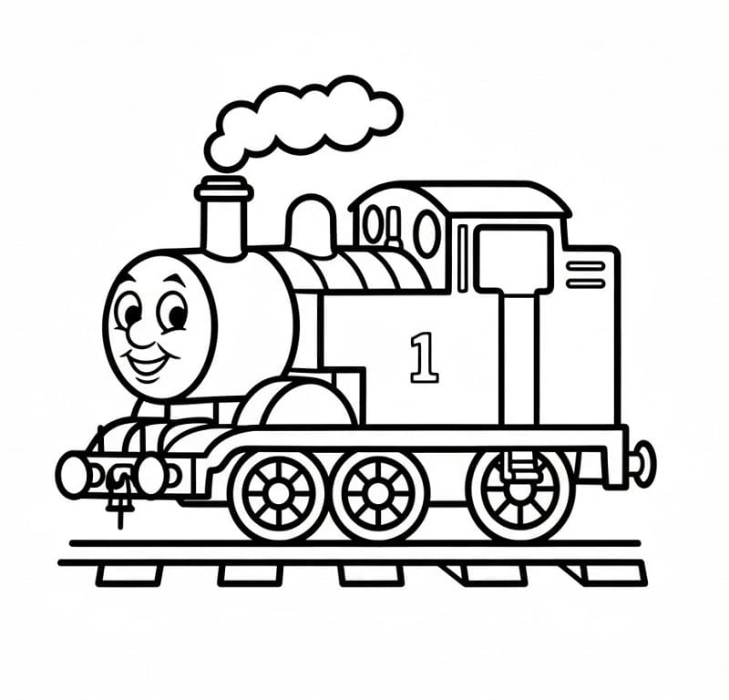 Ausdruckbares Bild von Thomas ausmalbilder
