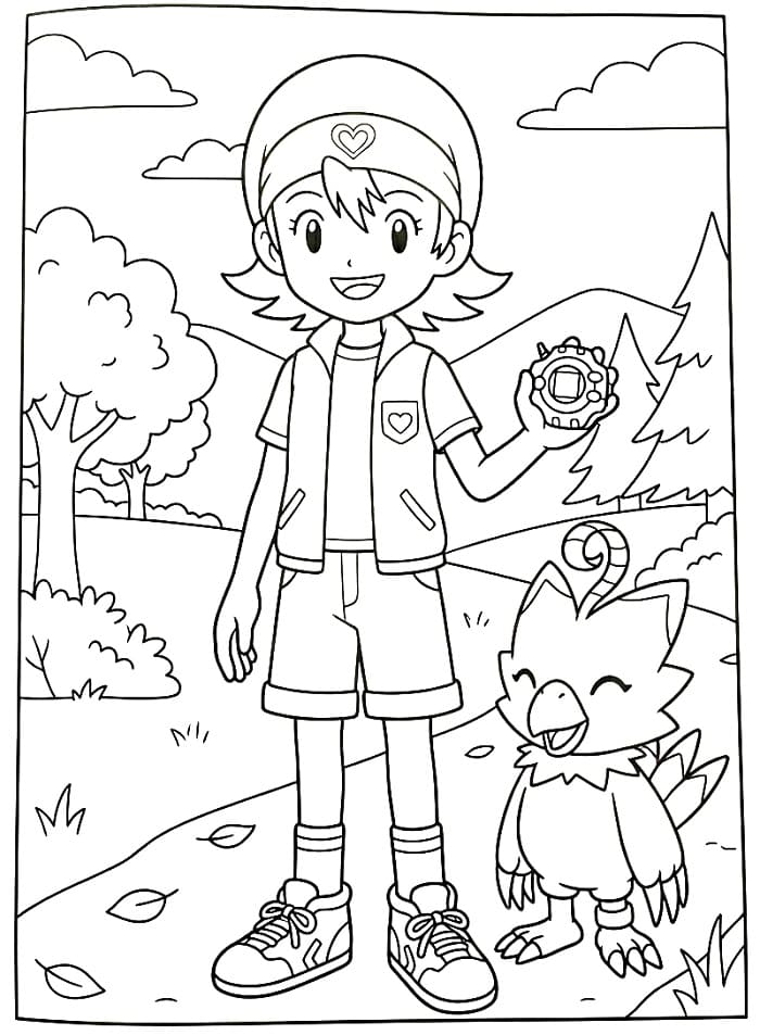 Ausdruckbares Digimon für Kinder ausmalbilder