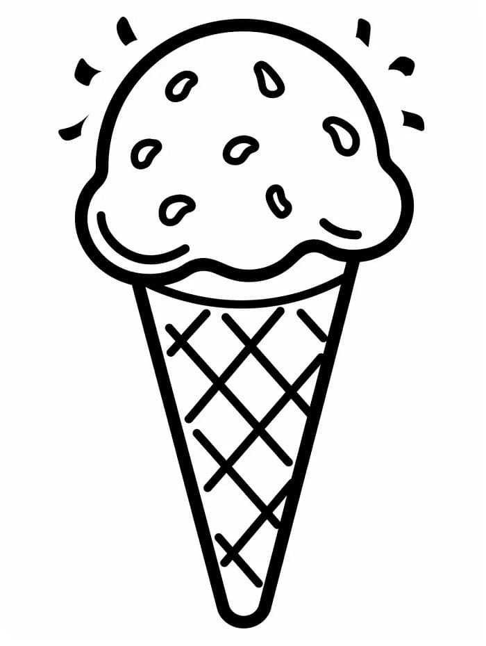 Ausdruckbares Eis für Kinder ausmalbilder