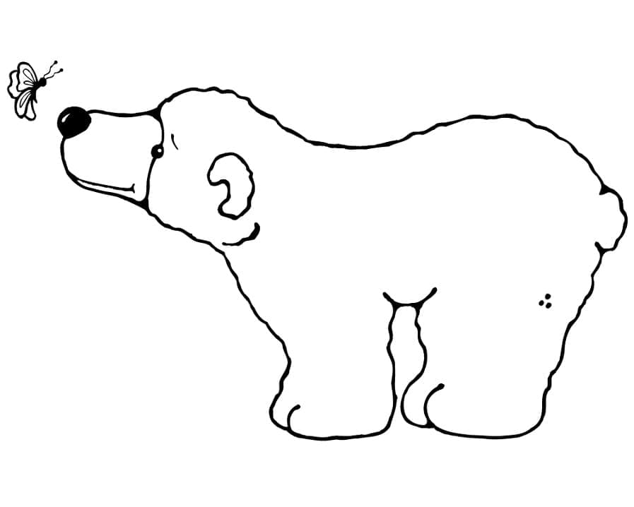 Ausdruckbares Eisbär-Bild ausmalbilder