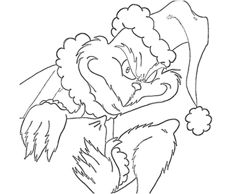 Ausdruckbares Grinch Bild ausmalbilder