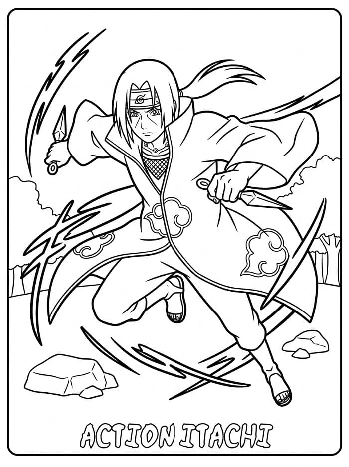 Ausdruckbares Itachi-Bild ausmalbilder