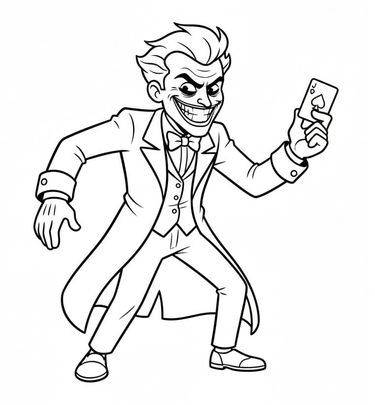 Joker ausmalbilder
