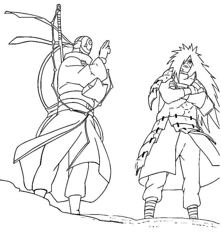 Ausdruckbares Madara Motiv ausmalbilder