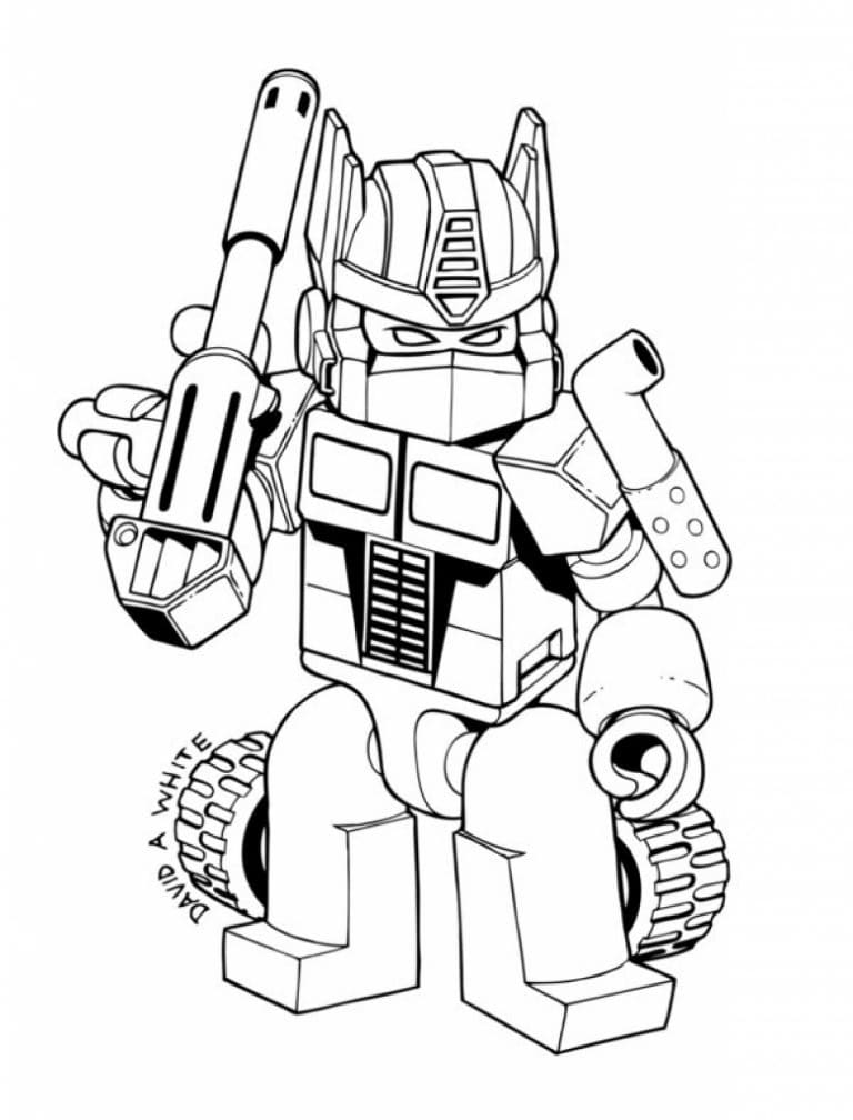 Ausdruckbares Optimus Prime Bild ausmalbilder