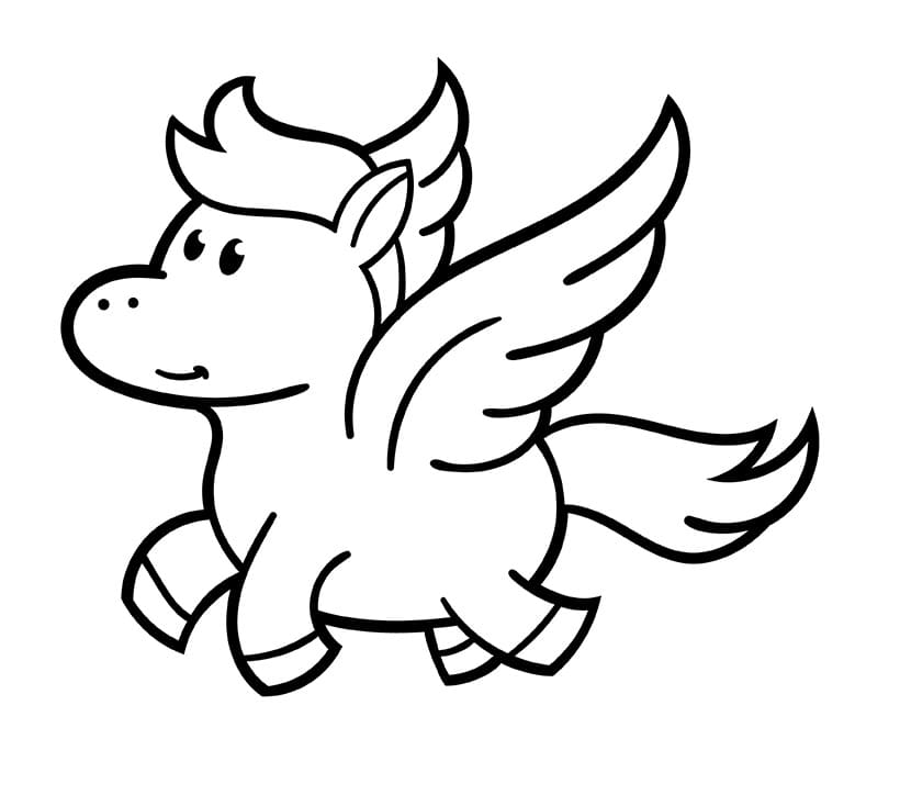 Ausdruckbares Pegasus Bild ausmalbilder