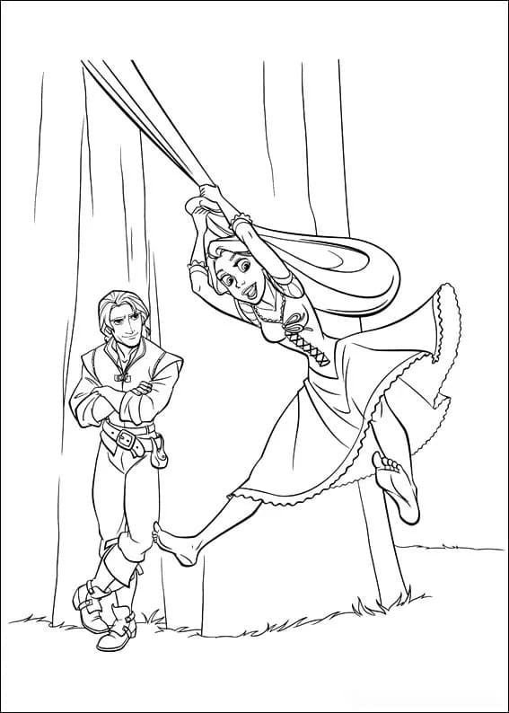 Ausdruckbares Rapunzel Bild ausmalbilder