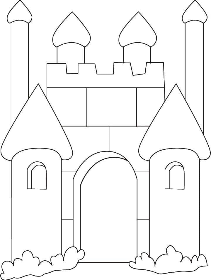 Ausdruckbares Schloss Bild ausmalbilder