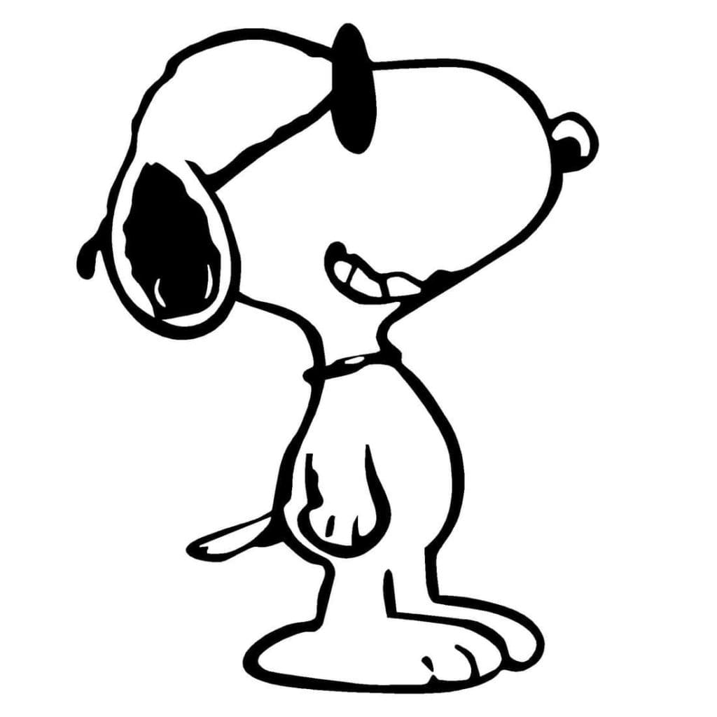 Ausdruckbares Snoopy Motiv ausmalbilder