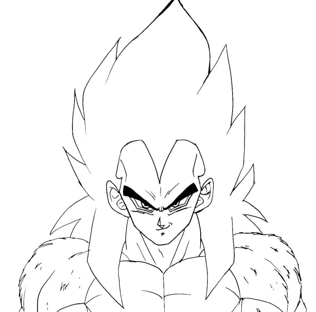 Ausdruckbares Vegeta Bild ausmalbilder