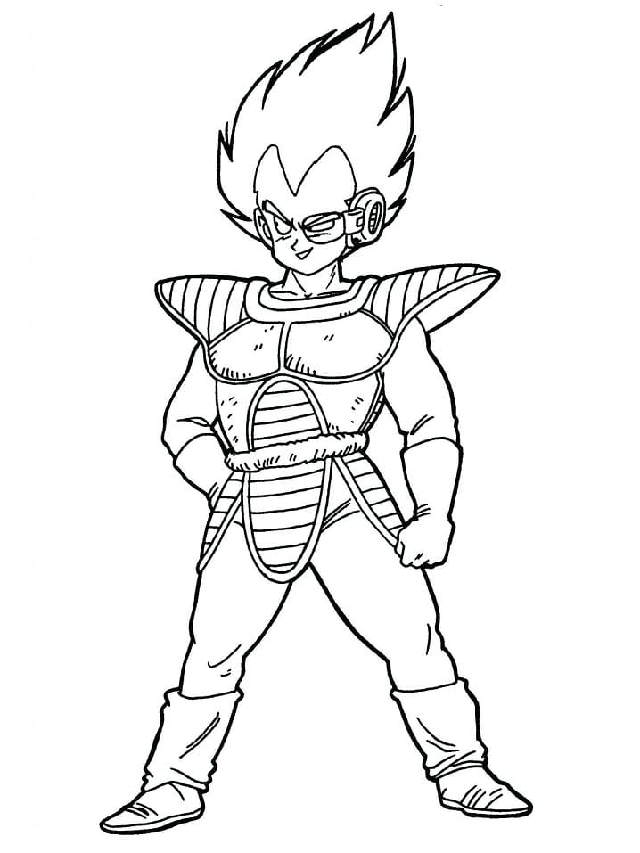Ausdruckbares Vegeta Motiv ausmalbilder