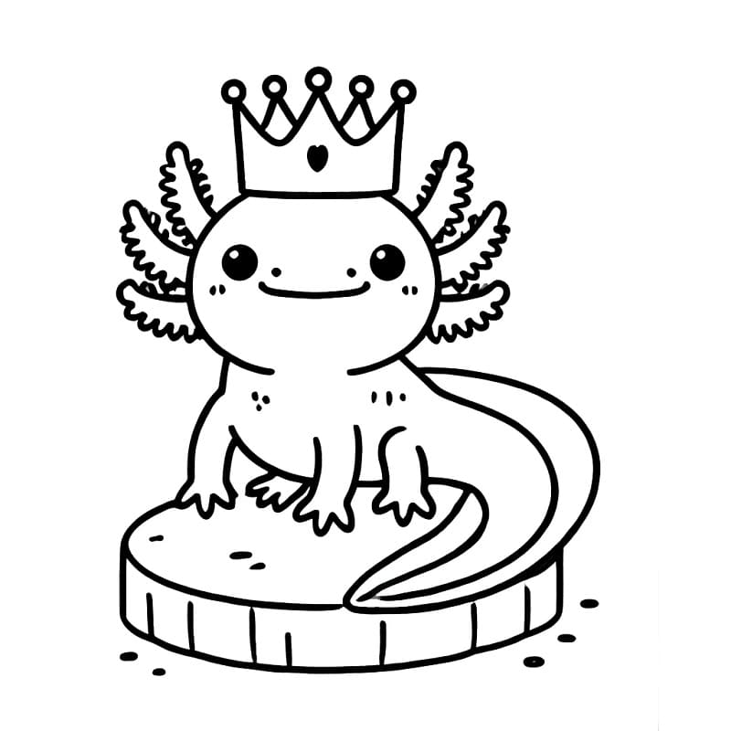 Axolotl Bild ausmalbilder
