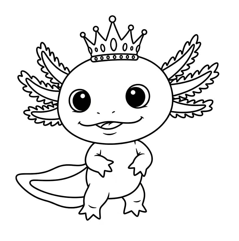 Axolotl kostenlos ausmalbilder