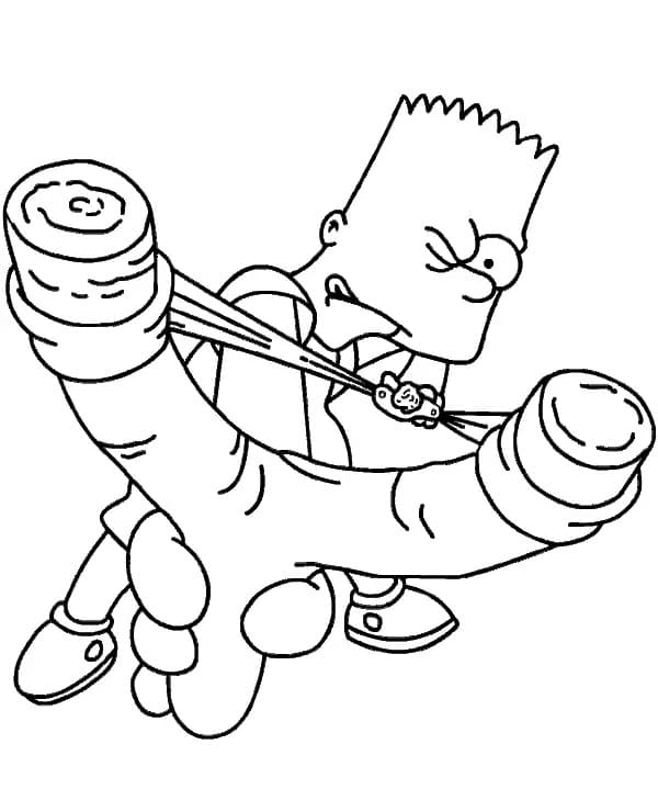 Bart Simpson aus den Simpsons ausmalbilder