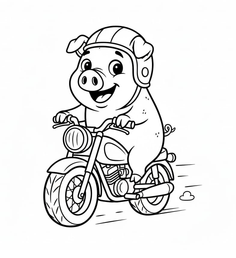 Bauernhofschwein ausmalbilder