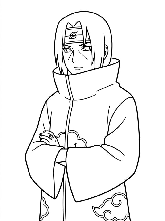 Beeindruckender Itachi ausmalbilder
