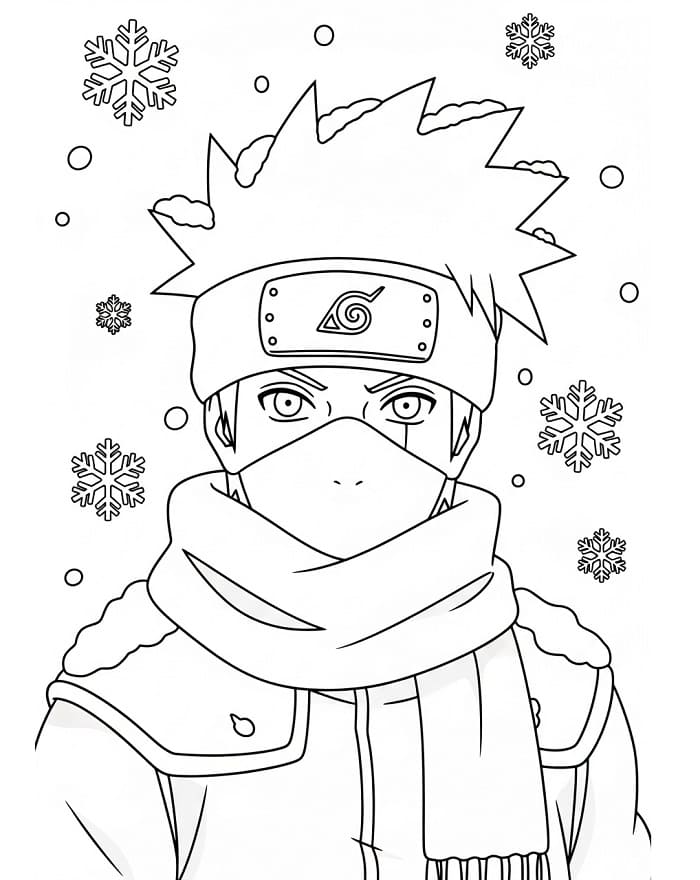 Beeindruckender Kakashi ausmalbilder
