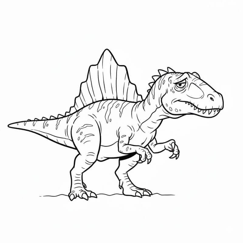 Beeindruckender Spinosaurus ausmalbilder