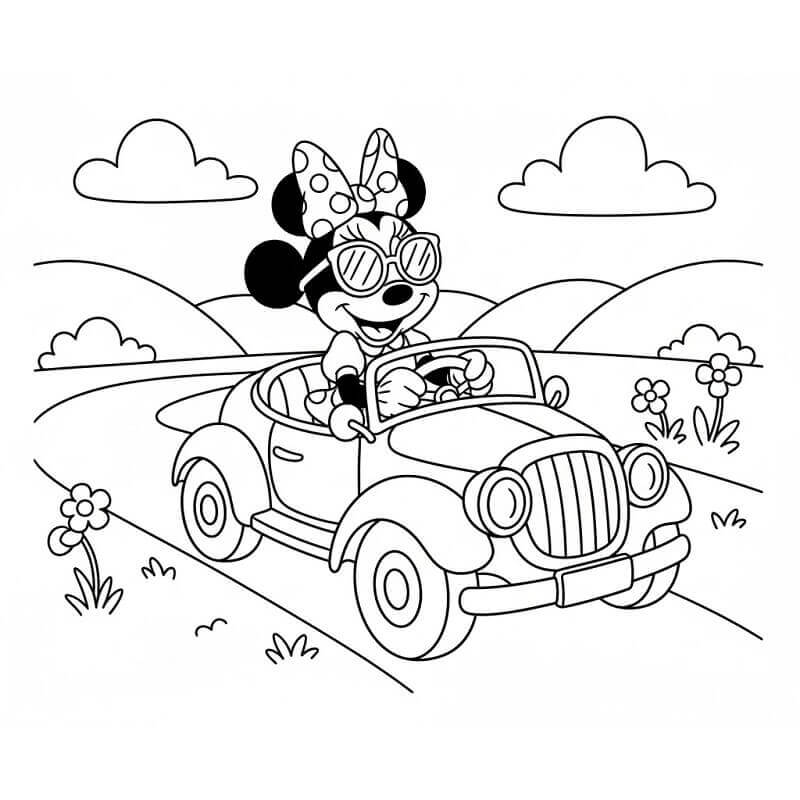 Bezaubernde Minnie Maus ausmalbilder