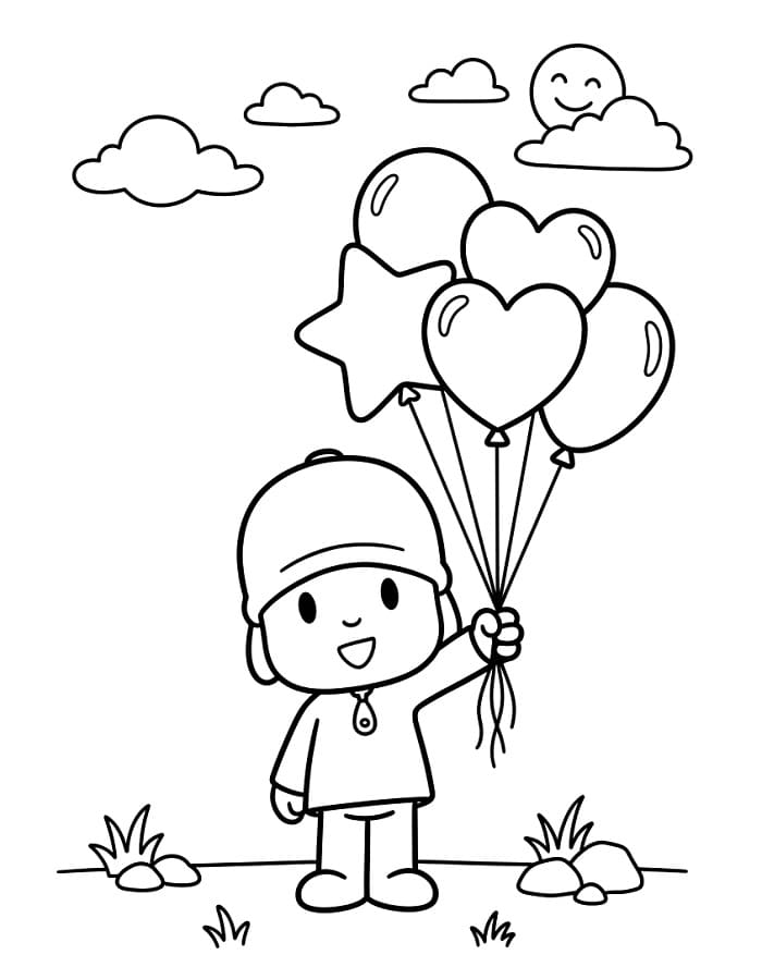 Bezaubernde Pocoyo ausmalbilder