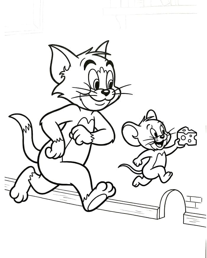 Bezaubernde Tom und Jerry ausmalbilder