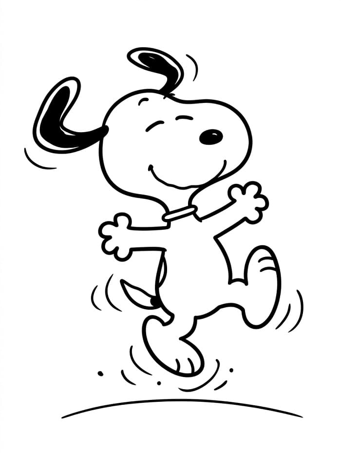 Bezaubernder Snoopy ausmalbilder
