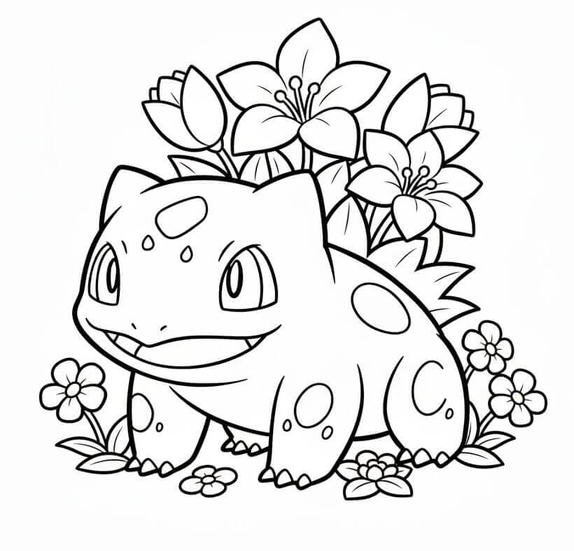 Bisasam Pokémon ausmalbilder