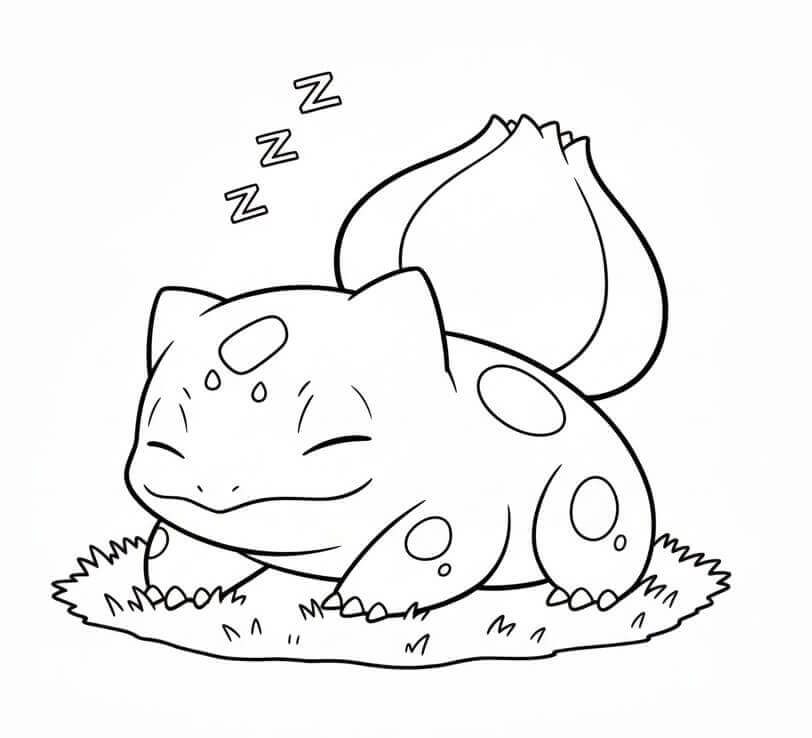Bisasam in Pokémon ausmalbilder