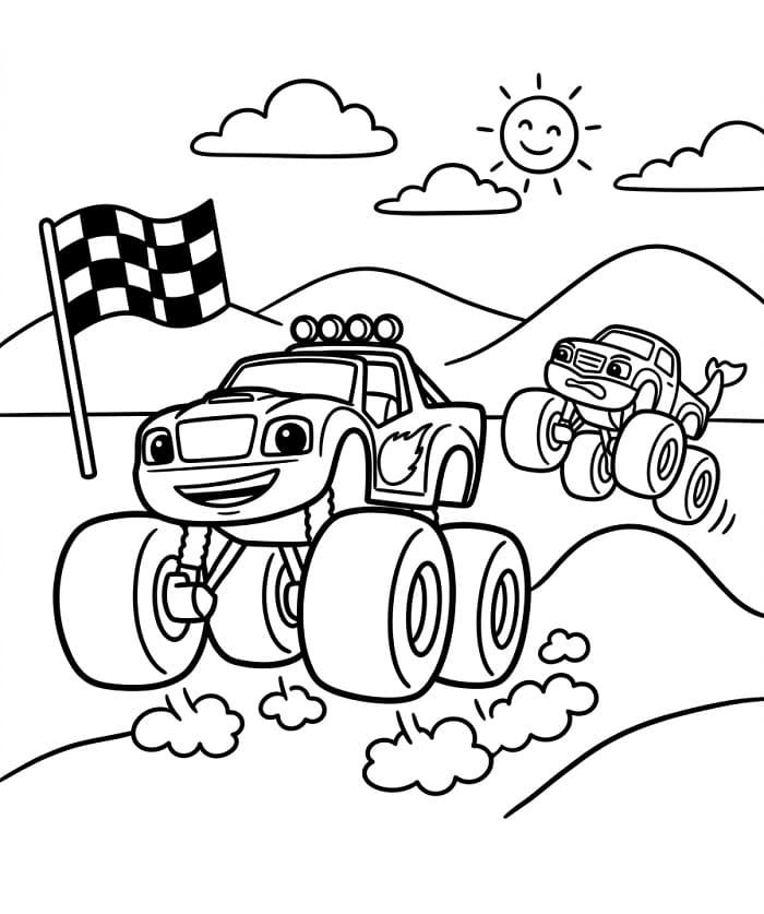 Blaze und die Monster-Maschinen (1) ausmalbilder