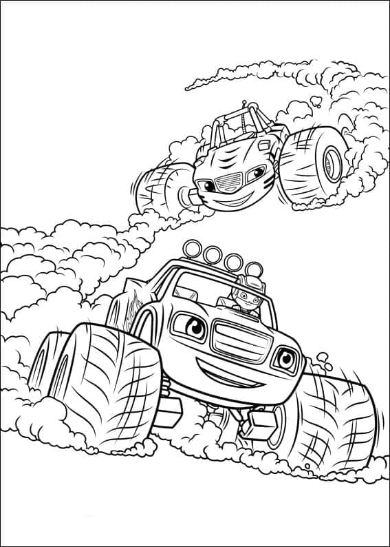 Blaze und die Monster-Maschinen (25) ausmalbilder