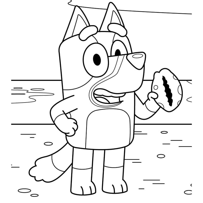 Bluey 1 ausmalbilder