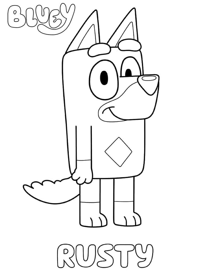 Bluey 4 ausmalbilder
