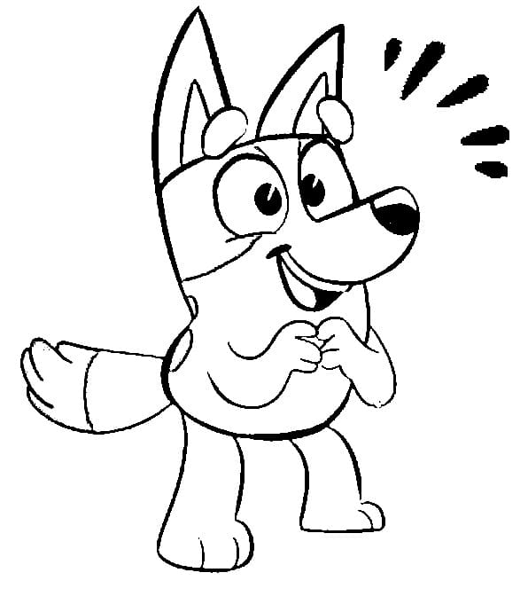 Bluey gratis ausmalbilder